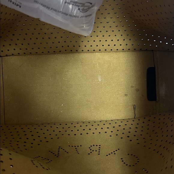 Stella McCartney Perforated Logo Faux Leather Tote- EUC - Picture 5 of 13